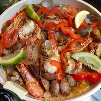 フライパンでパエリア by クックOS6DGY☆ 【クックパッド】 簡単