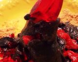 きな粉がけ☆炎ゼリーと白玉火山のおやつ作り方4写真