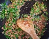 青ネギとお肉みたいな大豆のチャーハン作り方5写真