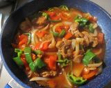 大豆肉のスイートチリソース炒め作り方3写真