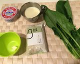 ほうれん草とツナのチーズリゾット作り方1写真