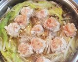 ぽかぽか温まる生姜入り蓮根鶏団子スープ作り方3写真