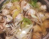 ぽかぽか温まる生姜入り蓮根鶏団子スープ作り方4写真