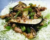 挽き肉と茄子とピーマン炒め作り方5写真
