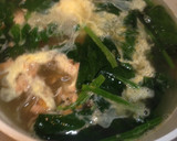 ☆鮭とほうれん草のかき玉とろみ〜スープ☆作り方7写真