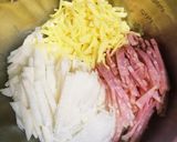 やみつき＊長芋・ベーコン＆チーズガレット作り方2写真