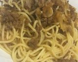 にんにくがきいたひき肉と玉ねぎのパスタ☆作り方4写真