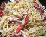 簡単♪白菜とヤリイカの焼きそば作り方5写真