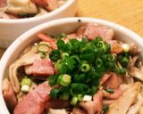 旨味☆ベーコンきのこココットカマン☆作り方5写真
