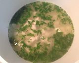 中国家庭料理☆パクチー豆腐スープ作り方5写真