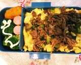 挽肉とネギの甘辛パスタ作り方7写真