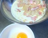 ♥カルボナーラ風うどん✳味噌がみそ✌作り方5写真