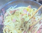 ♥カルボナーラ風うどん✳味噌がみそ✌作り方7写真
