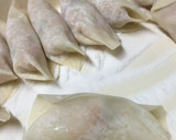 鮭de揚げ焼きギョウザ♪作り方3写真