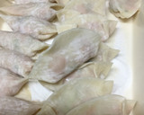 鮭de揚げ焼きギョウザ♪作り方7写真