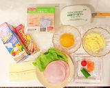 ❀可愛いお弁当❀お花のロールサンド作り方1写真