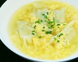 (σ・∀・)σ 「かき玉スープ餃子」作り方3写真
