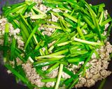 もやし・ニラ・ひき肉の卵とじ♬作り方5写真