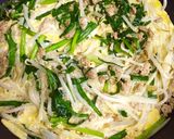 もやし・ニラ・ひき肉の卵とじ♬作り方9写真