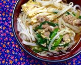 もやし・ニラ・ひき肉の卵とじ♬作り方11写真