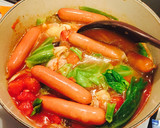 ＊簡単トマトチーズ鍋＊作り方3写真