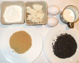 新★黒ゴマ黒砂糖ケーキ♪簡単HM炊飯器で作り方1写真