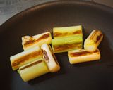 焼き長ねぎのクリーム煮作り方2写真