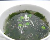 レンジで簡単！チアシード☆わかめスープ作り方5写真