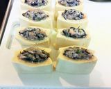 高野豆腐の鶏ひじき詰め作り方4写真