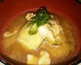 ★豚肉と茄子のお味噌汁★作り方4写真