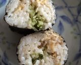 はやとうりの生サラダの残りで、海苔巻き作り方3写真