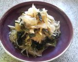 みょうがとワカメと玉葱のポン酢和え作り方4写真