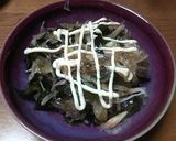 みょうがとワカメと玉葱のポン酢和え作り方5写真