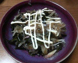 みょうがとワカメと玉葱のポン酢和え作り方5写真