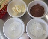 レンジで簡単　米粉ココアケーキ作り方1写真
