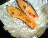 燻製しおで！焼鮭と舞茸の炊き込みごはん！作り方4写真
