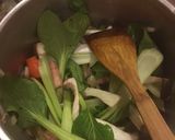 チンゲン菜の簡単ミルクスープ作り方4写真