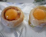 半熟卵パンカップ＊ツナ＆トマトウインナー作り方6写真