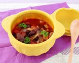 レンジで！具だくさんの黒豆ミネストローネ作り方4写真