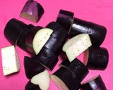 なすびと豚肉の煮物作り方1写真