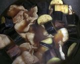 なすびと豚肉の煮物作り方3写真