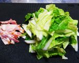 ベーコンと白菜のクリームスパゲッティ作り方1写真