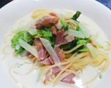 ベーコンと白菜のクリームスパゲッティ作り方7写真