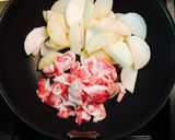あっさり小松菜大根豚肉炒め*作り方3写真