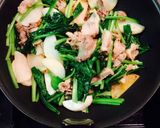 あっさり小松菜大根豚肉炒め*作り方4写真
