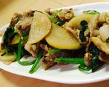 あっさり小松菜大根豚肉炒め*作り方5写真