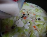山盛り野菜&ベーコン♪中華風ミルクスープ作り方8写真