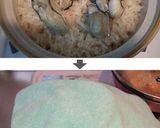 土鍋で1合☆プリッと牡蠣飯!【麺つゆ】作り方7写真