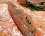 海苔佃煮を挟んだささみ焼き作り方2写真