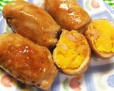 カボチャとベーコンの豚肉包み焼き作り方4写真
